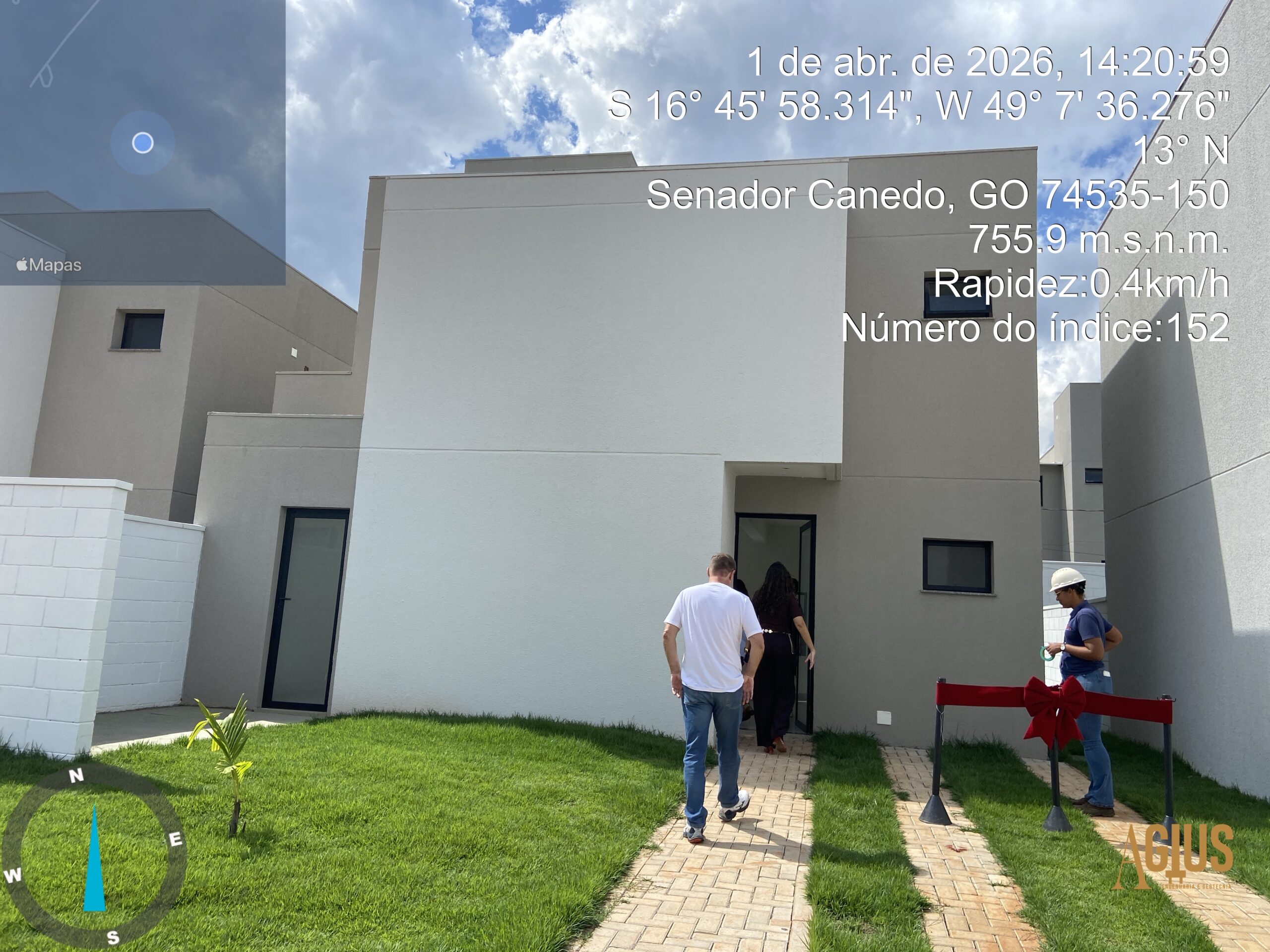 Verificação de instalações durante a vistoria